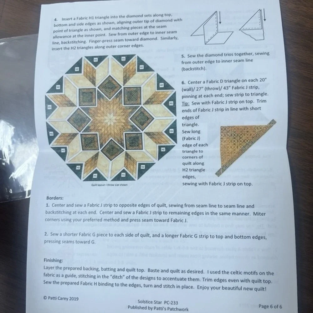 Lot Of  5 Quilt‎ Pattern Books Triple Barnstar, Solstice Star, Star Chaser, New